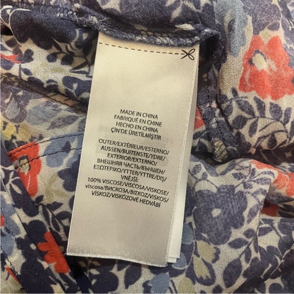 Polo by Ralph Lauren Floral Maxi Dress in Blue and Red - Picture 10 of 10